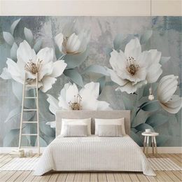 Floral Wallpaper For Walls Retro Simple Embossed Flower Customise Your Favourite Premium Atmospheric Interior Decoration Wallpaper242m