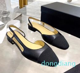 Scarpe classiche da donna con tacco alto, scarpe alla moda in vera pelle, scarpe eleganti di lusso dal design classico, scarpe da ufficio, scarpe versatili estive