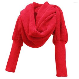 Bandanas Unisex Fashion Knitted Scarf With Sleeves Long Wraps Shawls For Winter Autumn Accessories