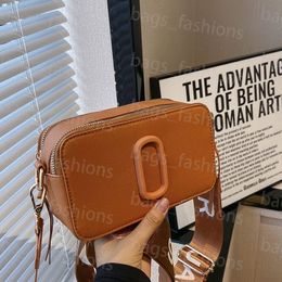 2024 Designer Bag Snapshot Multi-color Camera Bag Classics Mini Mark Bag Handbag Women Wide Strap Shoulder Fashion Luxury Leather Flash Strap High Texture Wallet