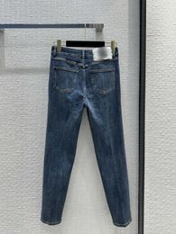 Designer Jeans 2023 New Autumn Winter Fashion Panelled Brand Same Style Pants Luxury Women's Pants 1206-9