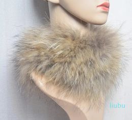 Scarves Real Fur Scarf Headband Women Winter Ring Scarves Luxury Good Elastic Natural Mufflers