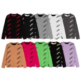 All Colors Sweater for Men Womens Oversize Designer Pullover Sweaters Colourful Letter Tops Clothes Stretch Hoodie Couples M-XXL