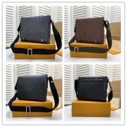 M44000 Fashion Men's Printing Shoulder Bags Brand Leather Messenger Bag Men S High Quality Handbags211n