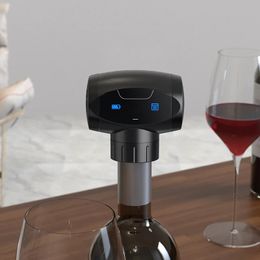 Bar Tools marofin Electric Wine Saver Vacuum Pump with Stopper Wine Bottle Sealer 231205