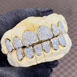 Shining 8 top e 8 in basso su misura grillz hip hop bling bling denti diamanti grillz