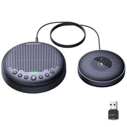 Computer S ers Bluetooth S erphone Conference USB S er EMEET Luna Plus Kit Phone with 8 Mics 360 Voice Pickup for Home Office 231206