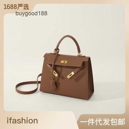 Designer Luxury kilyee Bag Genuine Leather Women's Bag Bag Cow Leather Second Generation Mini Bag with Palm Grain Diagonal Cross Handbag