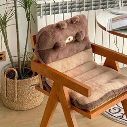 Cushion/Decorative Kawaii Soft Back Seat Cushion Cartoon Chair Lumbar Back Cushions Plush Sofa Throw Removable Seat Cushions Home Decor
