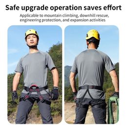 Climbing Harnesses Climbing Harness Climbing Safety Harness Rappelling Climbing Harness for Outdoor Rock Waist Support Belt Half Strap 231205