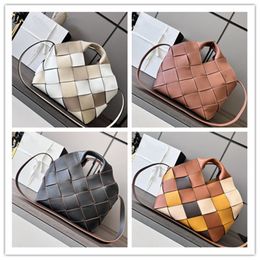 Designer totes Luxury Small cow leather shoulder bag Surplus weaving Basket Bag Women's Shoulder Bag 10A Quality