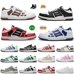 Authentic Men Women Casual Shoes Skel Top Low High Bone Skeleton Amiress Triple Black White Blue Pink Red Green Bred Trainers Designer Sneakers Jogging Brand Outdoor