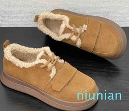 2023 Winter New Genuine Plush Warm Snow Boots and Cotton Shoes