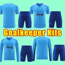 Goalkeeper kits long and short soccer jerseys DI MARIA 23 24 JuVeNtus home VLAHOVIC POGBA BREMER CHIESA McKENNIE LOCATELLI shirts 2023 2024 KOSTIC men full kits