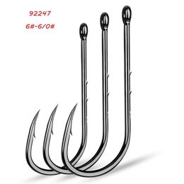 12 Sizes 6#-6 0# 92247 Baitholder Hook High Carbon Steel Barbed Hooks Fishhooks Asian Carp Fishing Gear 200 Pieces Lot W-5210N