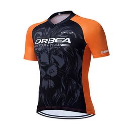 2022 ORBEA Team Cycling jersey Mens Summer Breathable Mountain bike shirt Short Sleeves Cycle Tops Racing Clothing Outdoor Bicycle283f