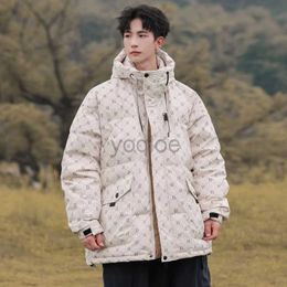 Men's Down Parkas -20 degree Men's Winter Down Jacket Women Puffer Jacket Couple New Fashion Trendy Warm Thickened Hooded White Duck Down Coats J231205