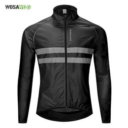 Cycling Windbreaker High Visibility Bicycle Jersey Road MTB Rain Coat Reflective Cycle Clothing Windproof Waterproof Bike Jacket1775