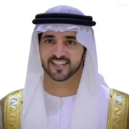 Bandanas Saudi Arabia Men Black Rope Muslim Arab Headwear Egal Shemagh Shawl Cap Dubai Accessories Traditional Costume