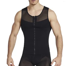 Women's Shapers Shaping Clothes Vest For Man Zippered Shapefitting Men'S Corsets Vestes Abdominal Binder Sale Male Shapewear