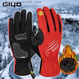 Five Fingers Gloves Winter Gloves For Man Woman Gel Padded Bicycle Cycling Equipment Full Finger Mtb Bike Motorcyclist Gloves Touch Screen Q231207