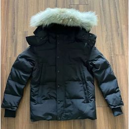 Men's Down Parkas Canada Puffer Jackets Winter Warm Windproof Jacket Shiny Matte Material S-3XL Asian size couple models New Clothing The Canadian