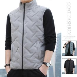 Men's Vests Brand Fashion Men Autumn Winter Vest Waistcoat selling Korean Style Male Down Casual Sleeveless Jacket Coats Size M5XL 231205