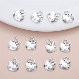 Charms 50pcs Delicate Lovly Kitten Accessories Charm For Women's Personalized DIY Jewelry Making Pendants Earring Necklace