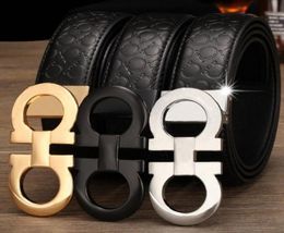 luxury designer belts for men gold black silver buckle male chastity belts top fashion mens leather belt whole drop shippi1681527