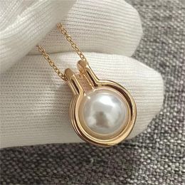 s925 sterling silver plated sweet luxury pearl designer pendant necklace 18K gold cross chain choker hard wear elegant necklaces wedding jewelry