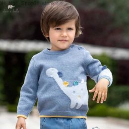 Cardigan Dave Bella Winter Boys Pullover Baby Girls Sweater Warm Long Sleeve Knitting Tops Children Kids Clothing DB4222408 DB4224252 Q231206