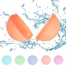 Party Balloons Silicone Reusable Water Balloons Refillable Water Balloon Quick Fill Self Sealing Water Bomb Splash Balls for Kids Swimming Pool 231206