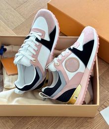 2024S/S Famous Brand Run Away Sneakers Shoes Low Top Calfskin Leather Trainer Women Men Casual Walking Party Wedding Discount Sports EU35-46