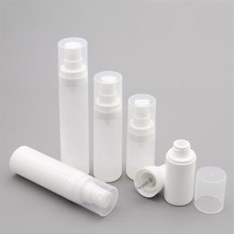 Storage Bottles & Jars 30pcs 15ml 30ml 50ml Empty Clear Frosted Airless Spray Pump Travel Mini Containers White Dispenser Bottle272u