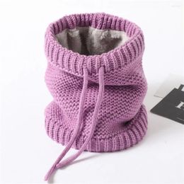 Bandanas Thickening Knitted Neck Cover High Quality Cold-proof Winter Warmer Scarf Windproof Adjustable Pullover Collar Men
