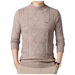 Men's Sweaters Men Spring Autumn Polos Knitted Pullovers Jersey 100Cotton Harmont Embroidery Soft Blaine Solid Keep Warm 231205