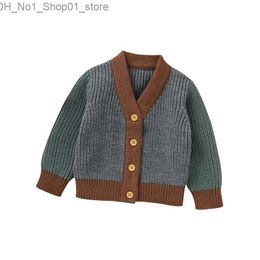 Cardigan Autumn Baby Sweaters Knitted Winter Casual Long Sleeves Newborn Infant Boys Girls Knitwear Jumper 0-18m Toddler Children Clothes Q231206