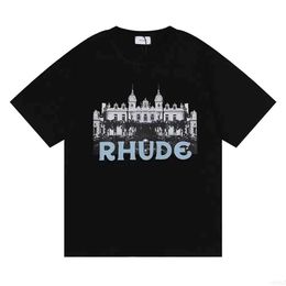 Buy Designer Rhude Mens T-shirts for Sale 2023 Summer t Shirts Tops Letter Polos Embroidery Tshirts Clothing Short Sleeved Tshirt Tees Eu S-xl MZW5