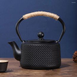 Dinnerware Sets Metal Teapot With Handle Iron Tetsubin Japanese-style Kettle Household Office Home Decor