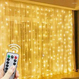 Strings 6M Fairy Lights Garland Curtain Christmas Decoration Led String Lamp Copper Wire USB Outdoor For Home Bedroom Room Wedding Decor