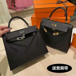 Akilyle Designer Luxury Bag Wide Shoulder Strap High Quality Bag Women's Genuine Leather Palm Pattern Single Shoulder Crossbody Handbag