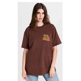 24ss Tiger Walker Vintage Tees Women Designer Cotton Printed t Shirts Loose Casual Short Sleeves Tshirts Ab Tops