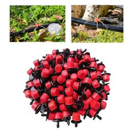 100PCSMicro Irrigation Emitter 8 Hole Flow Drip Head Drippers Adjustable Tool Garden Greenhouse Dripper Watering Equipments197A