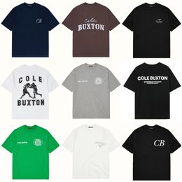 Cole Buxton T-shirts Summer Men Designer t Shirts Women High Quality Classic Slogan Cb Print Top Tee with Tag