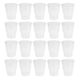 Disposable Cups Straws 50pcs Plastic For Home Office Restaurant Clear Beverage Drinking Water Juice Party