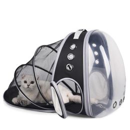 Dog Car Seat Covers Top Quality Breathable Expandable Space Travel Bag Portable Transparent QET CARRIER Cat Backpack For2769