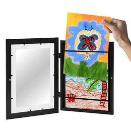 Frames Children Art Magnetic Front Open Changeable Kids Frametory for Poster P o Drawing Paintings Pictures Display Home Decor 231205