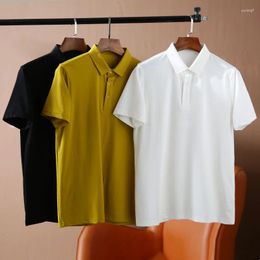 Men's T Shirts High-End T-shirt Business Casual Short-Sleeved Polo Shirt