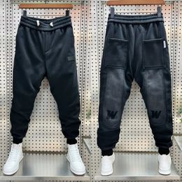 Mens Pants Autumn Winter Men Harem Black Joggers Sweatpants High Quality Brand Loose Trousers Fashion Outdoor Casual Sportswear 231206