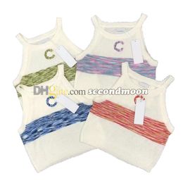 Women Luxury Tanks Top Letters Print t Shirt Sleeveless Knitted Vest Spring Summer Sport Tee